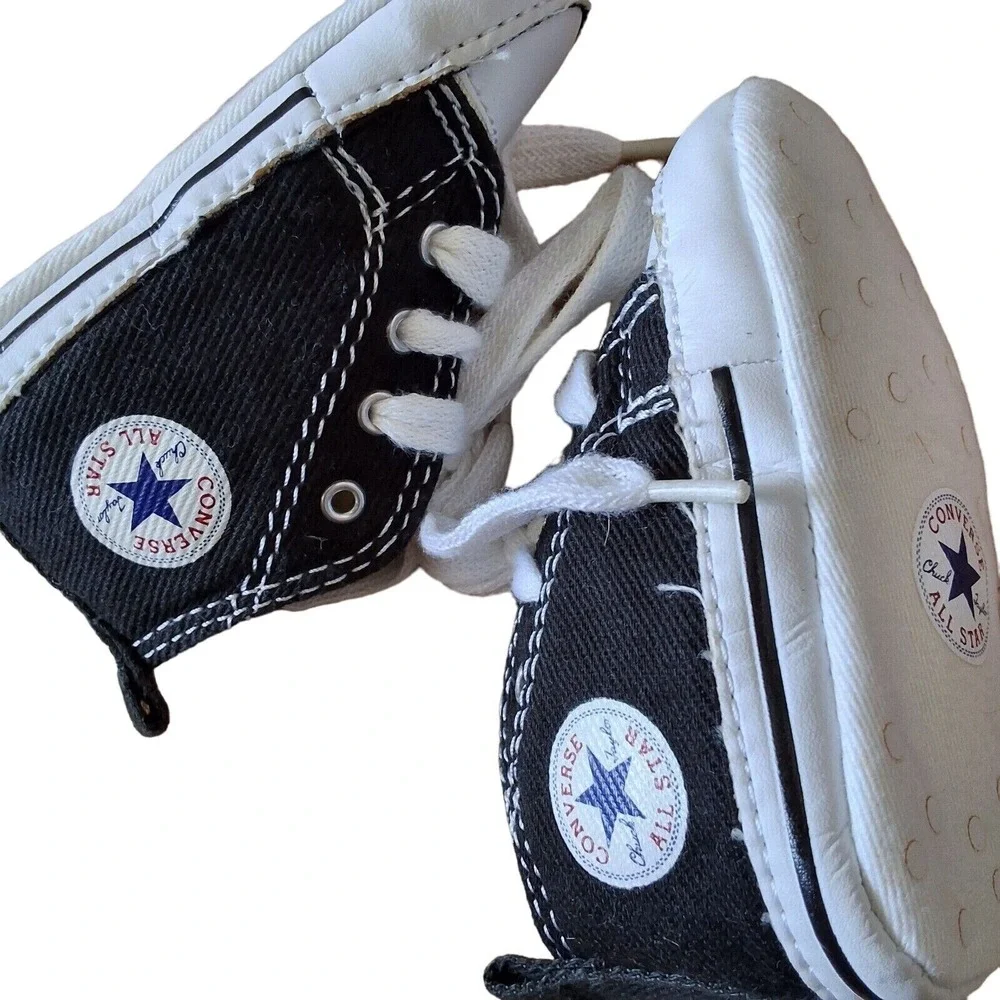 Converse All-Star Chuck Taylor High Top Crip Sneakers Baby Infant Size One‎ 1